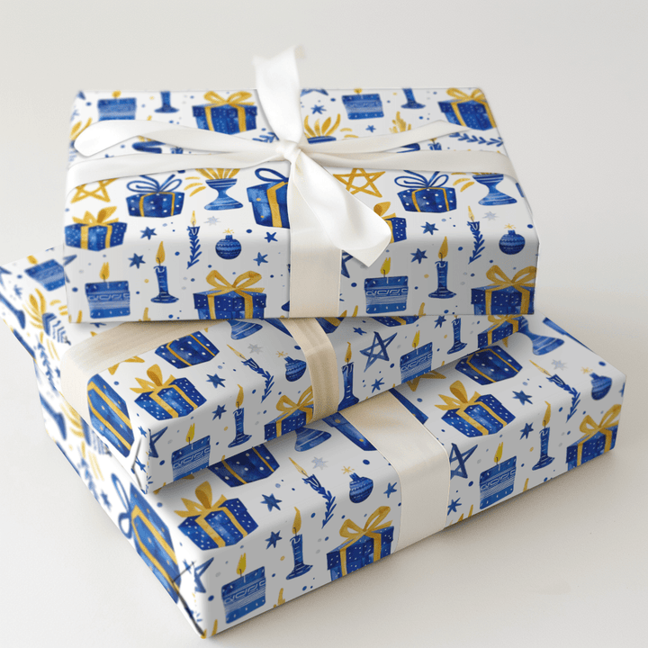 Hanukkah Festives - Wrapping Paper - Aspen & Arlo