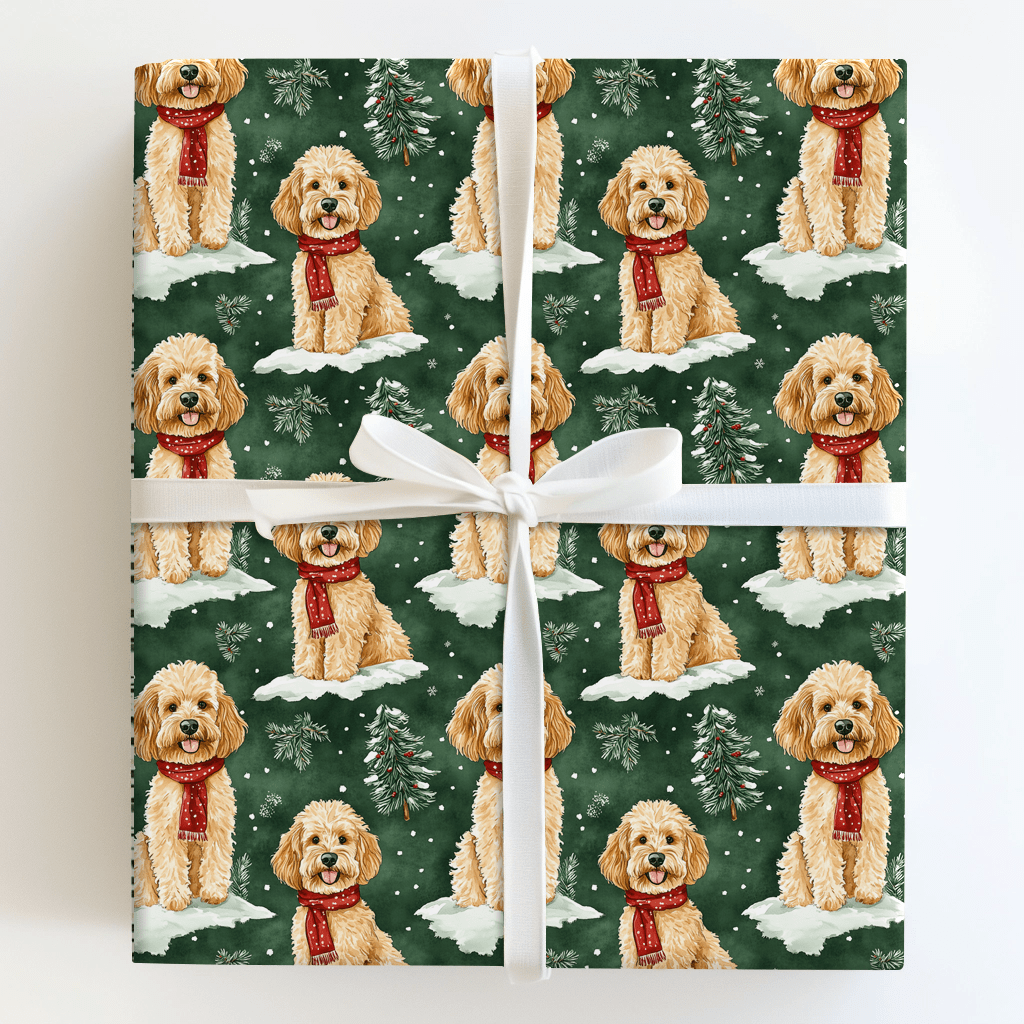 Hardy in Green - Wrapping Paper - Aspen & Arlo