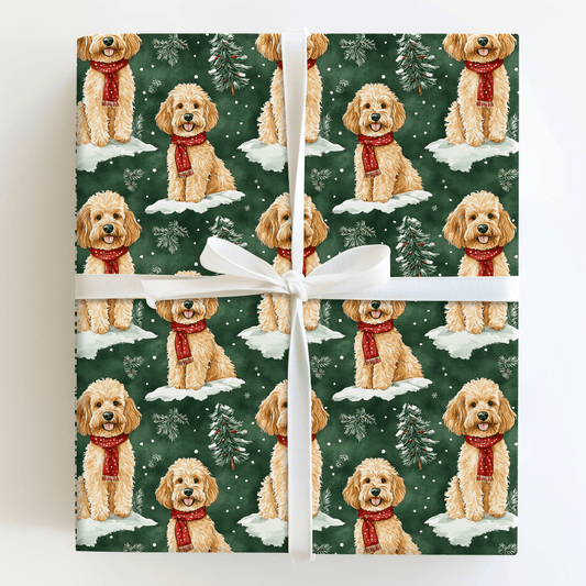 Hardy in Green - Wrapping Paper - Aspen & Arlo