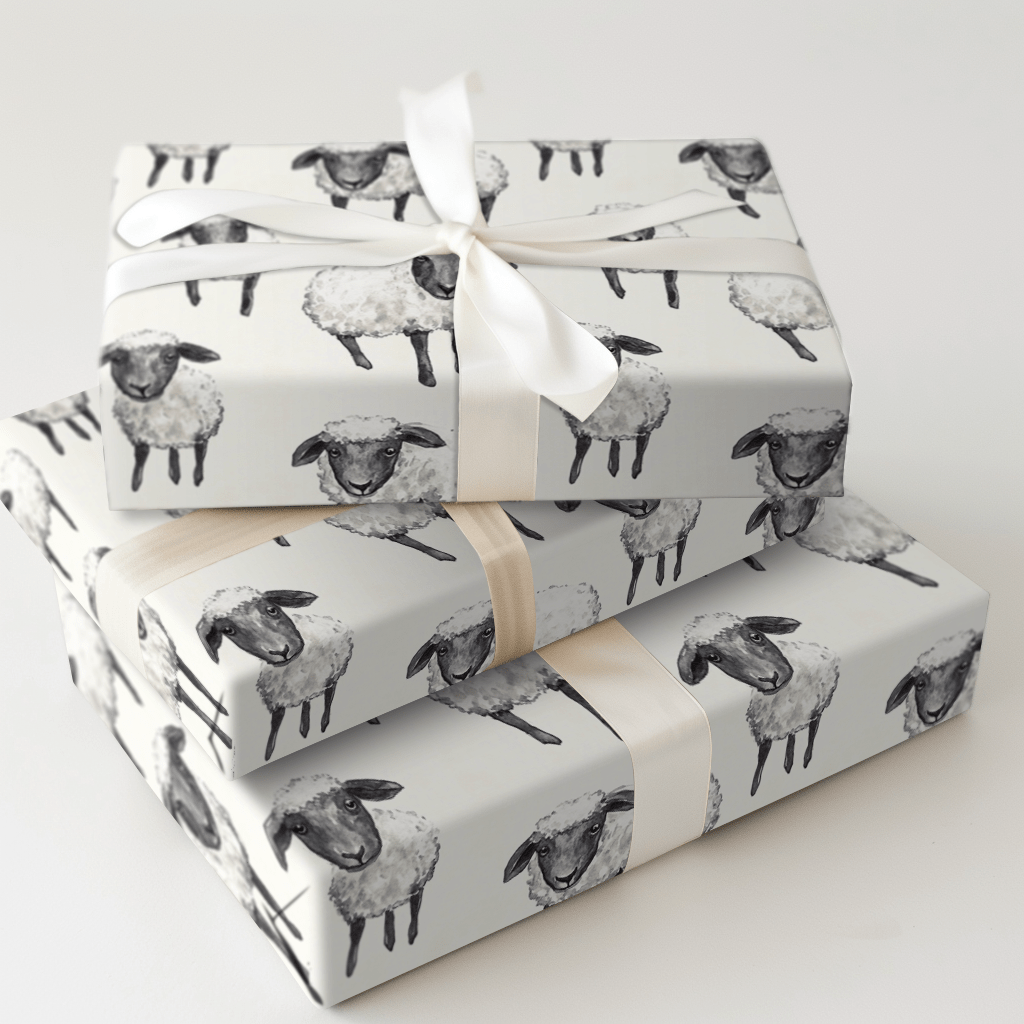 Herd of Sheep - Wrapping Paper - Aspen & Arlo