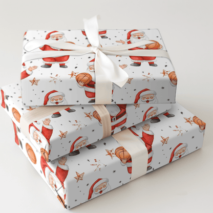 Hoops and Ho Ho Hos - Wrapping Paper - Aspen & Arlo
