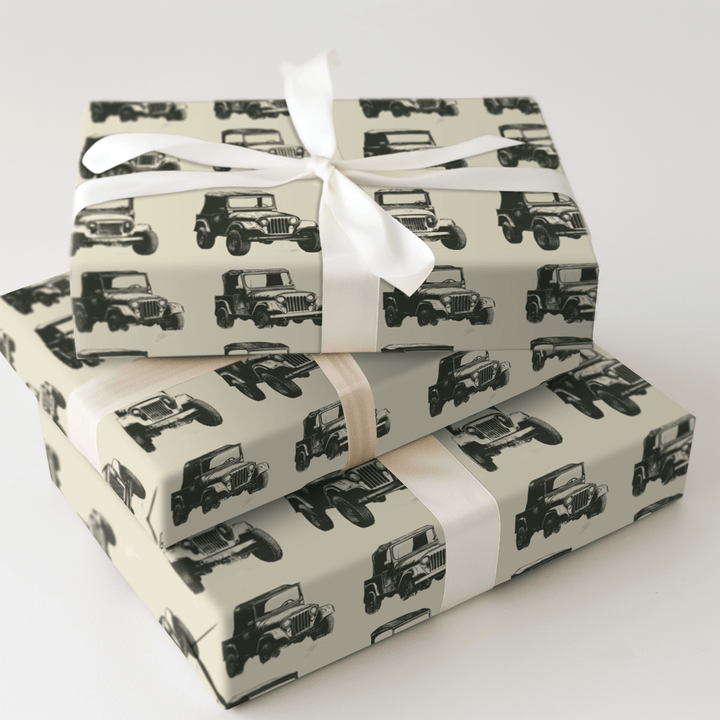 Jeff's Jeep - Wrapping Paper - Aspen & Arlo