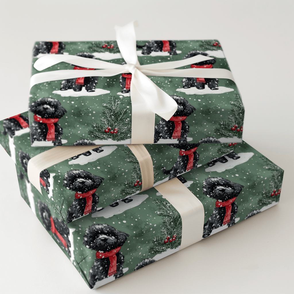 Joey in Green - Wrapping Paper - Aspen & Arlo