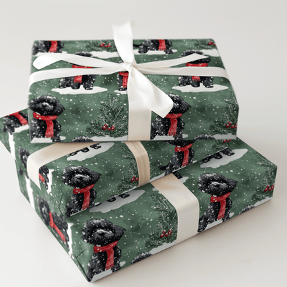 Joey in Green - Wrapping Paper - Aspen & Arlo