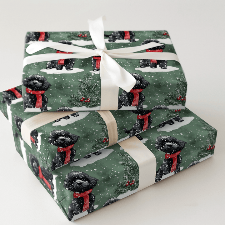 Joey in Green - Wrapping Paper - Aspen & Arlo