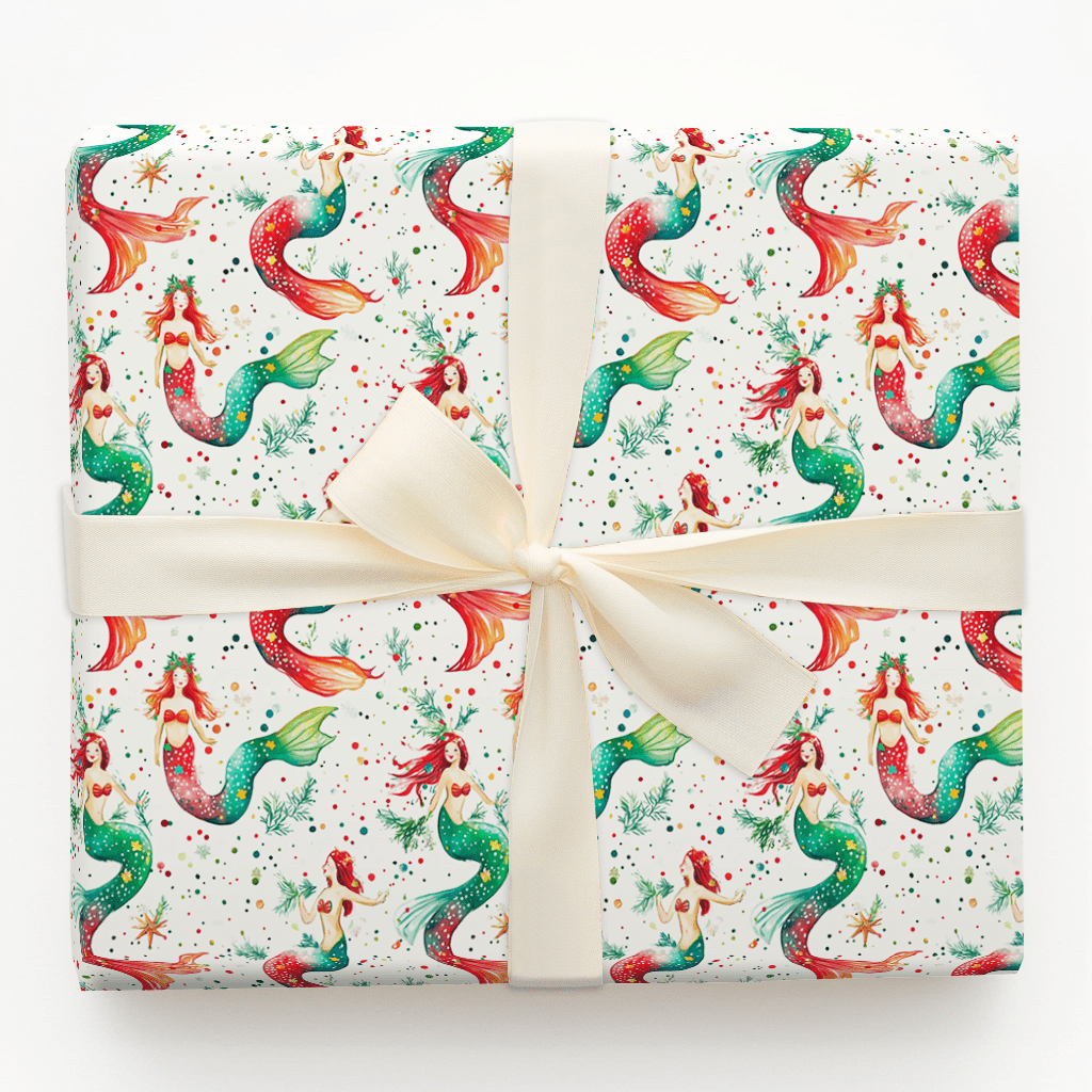 Mermaid Christmas - Wrapping Paper - Aspen & Arlo