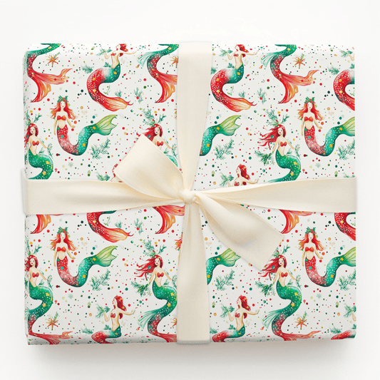 Mermaid Christmas - Wrapping Paper - Aspen & Arlo