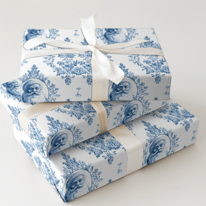 Merry and Blue - Wrapping Paper - Aspen & Arlo
