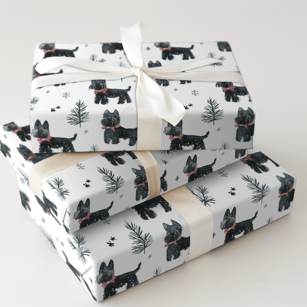 Merry Scottie Mingle - Wrapping Paper - Aspen & Arlo