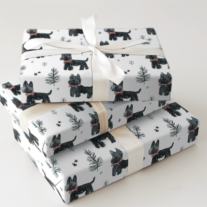 Merry Scottie Mingle - Wrapping Paper - Aspen & Arlo