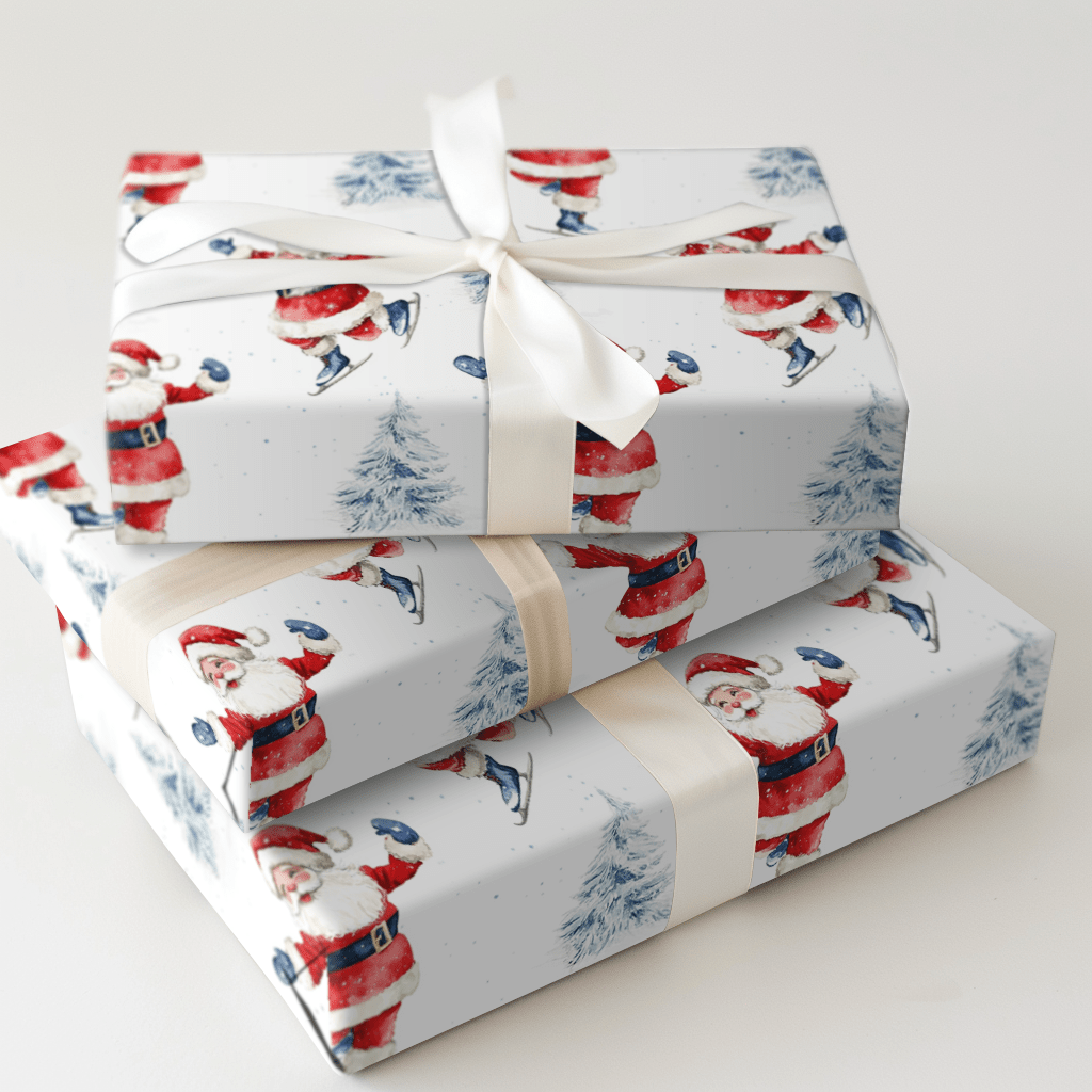 Merry Skate - tacular - Wrapping Paper - Aspen & Arlo