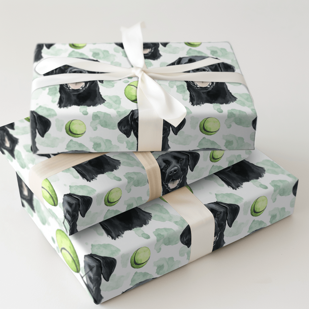 Midnight Fetcher - Wrapping Paper - Aspen & Arlo