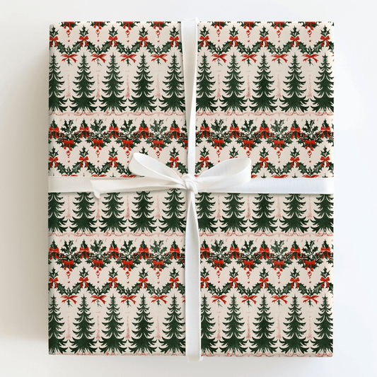 Oh, Vintage Tree - Wrapping Paper - Aspen & Arlo
