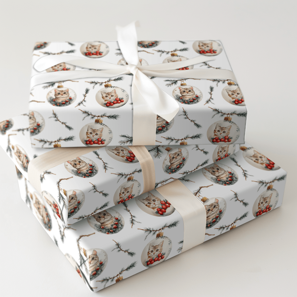 Ornamental Meow - Wrapping Paper - Aspen & Arlo