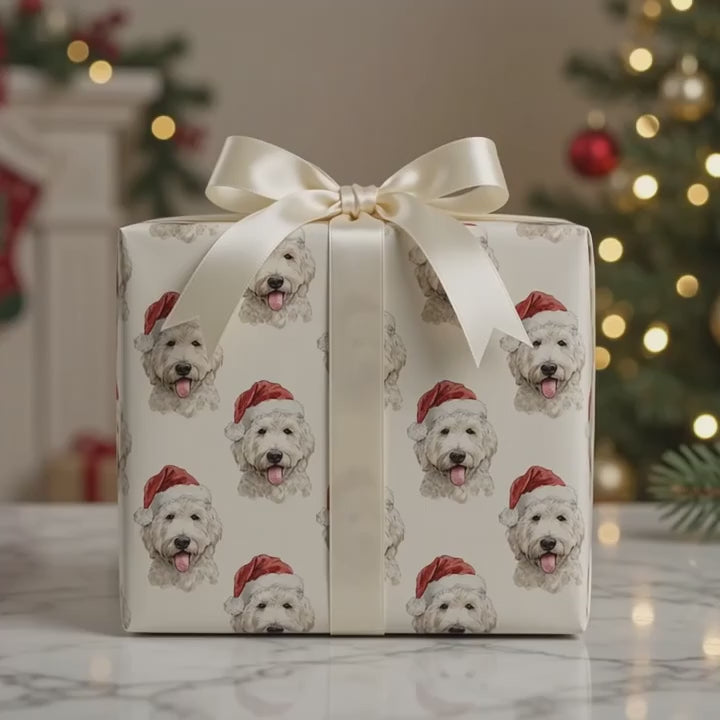 Goldendoodle Santa
