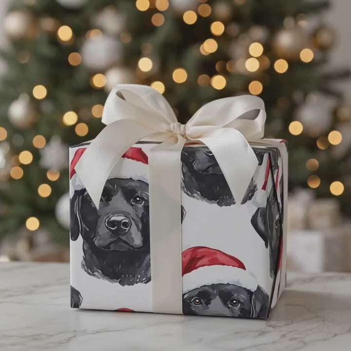 Black Lab Santa