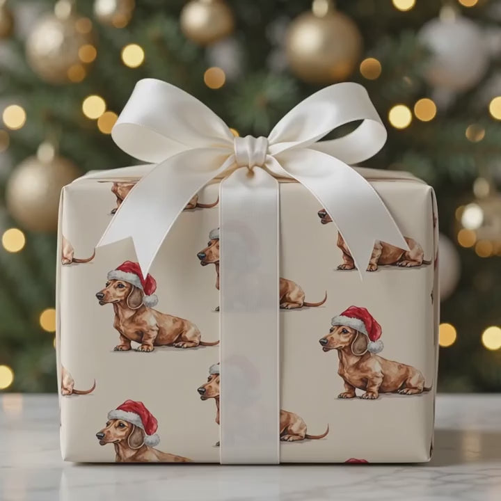 Dachshund Santa