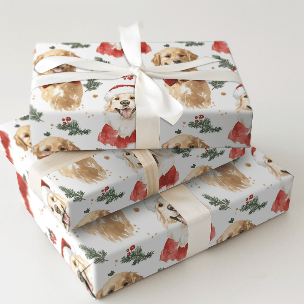 Retrieving Holiday Cheer - Wrapping Paper - Aspen & Arlo