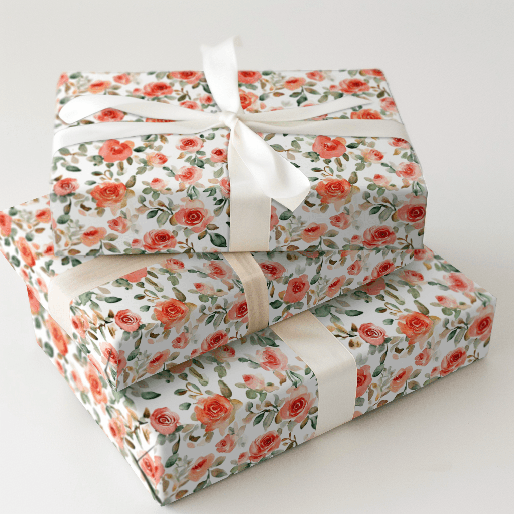 Roses are Pink - Wrapping Paper - Aspen & Arlo