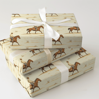 Saddle Up Cowboy - Wrapping Paper - Aspen & Arlo