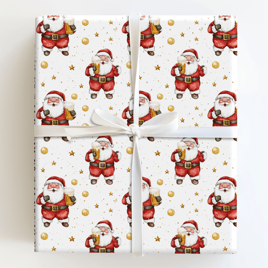 Santa's Tab - Wrapping Paper - Aspen & Arlo