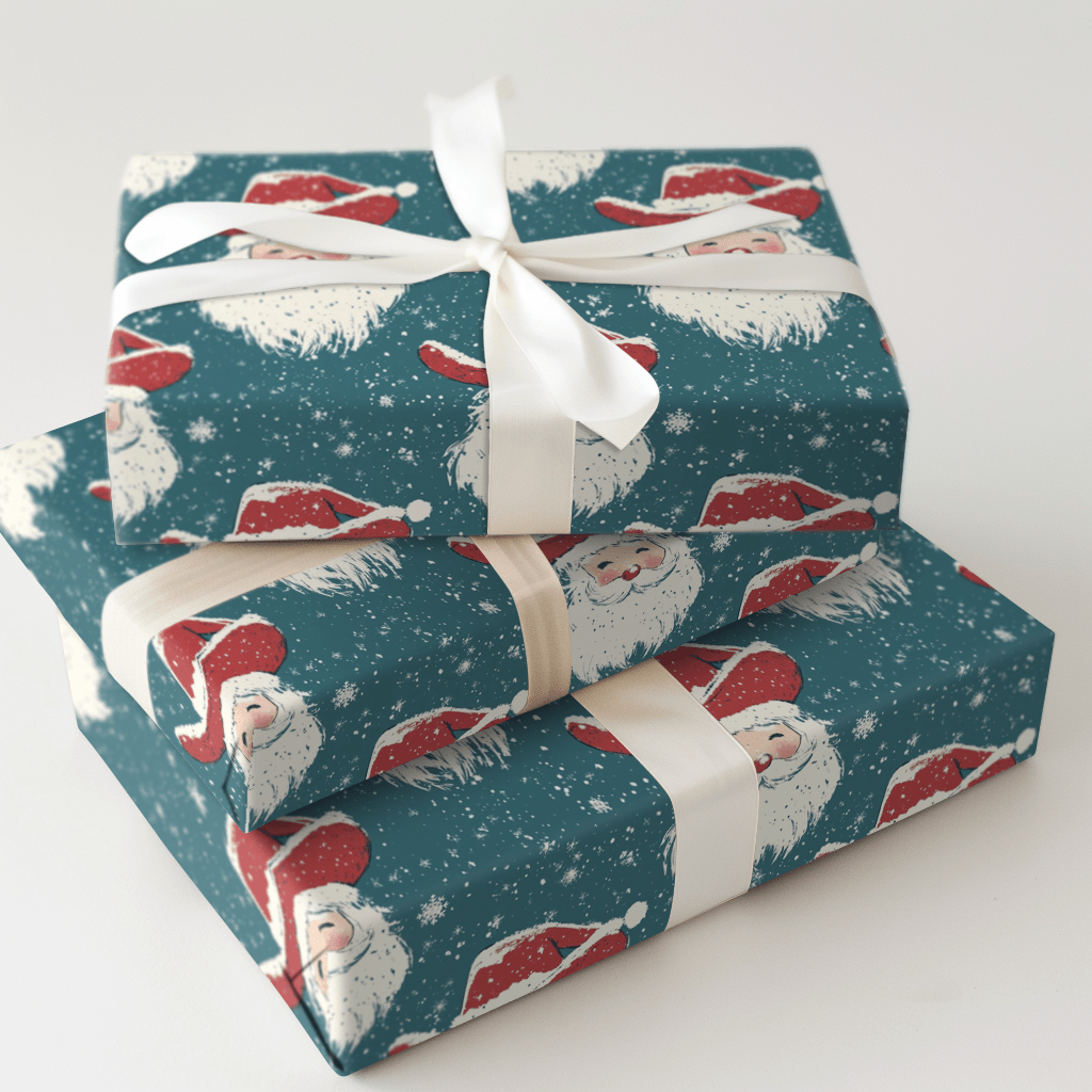 Shiverin' Santa - Wrapping Paper - Aspen & Arlo