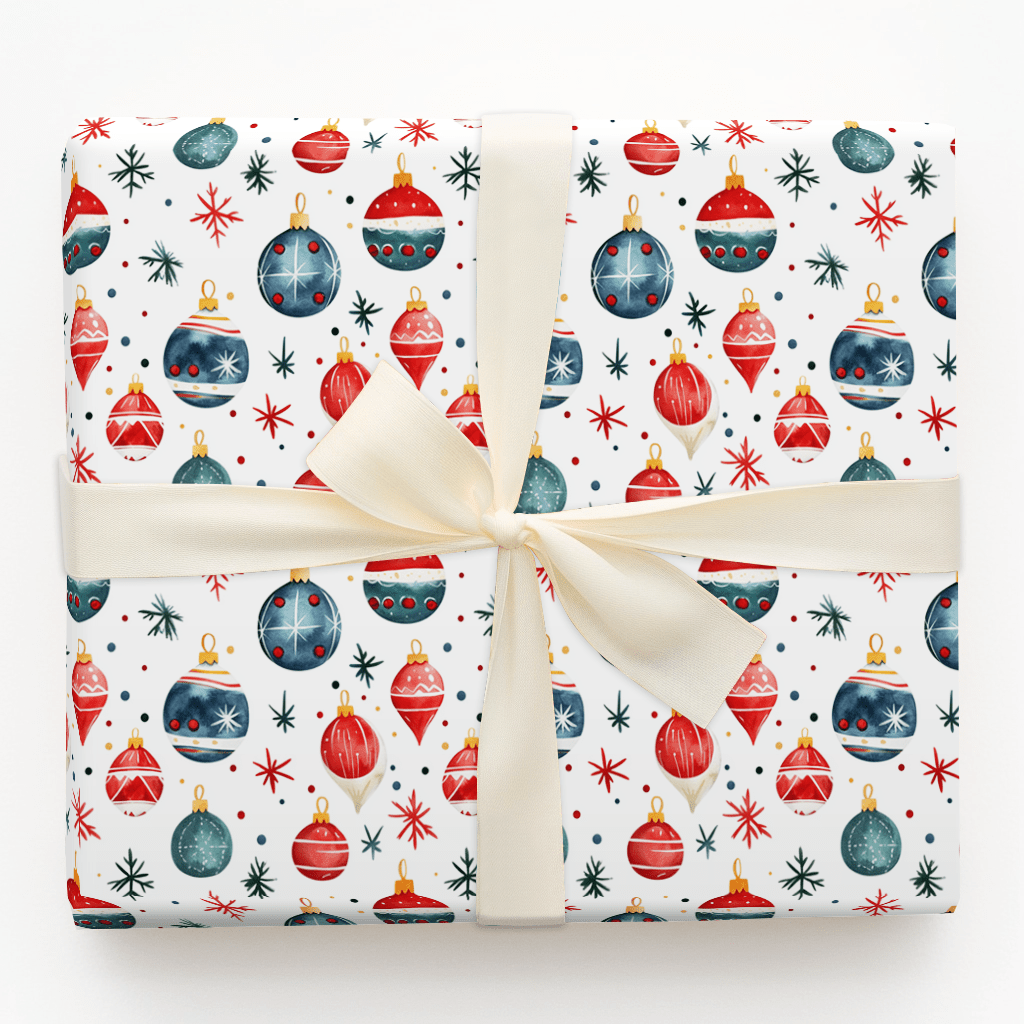 Sky of Ornaments - Wrapping Paper - Aspen & Arlo
