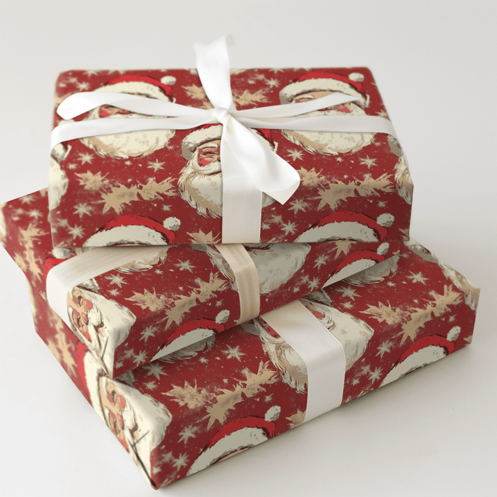 Sleepy Santa - Wrapping Paper - Aspen & Arlo