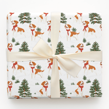 Snow Day for Brittanys - Wrapping Paper - Aspen & Arlo