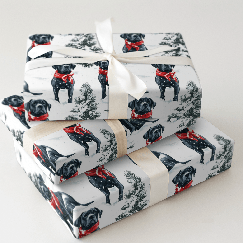 Snow Day for Cane Corsos - Wrapping Paper - Aspen & Arlo