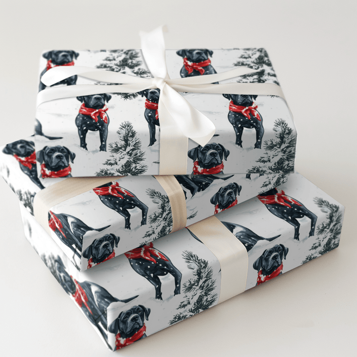 Snow Day for Cane Corsos - Wrapping Paper - Aspen & Arlo