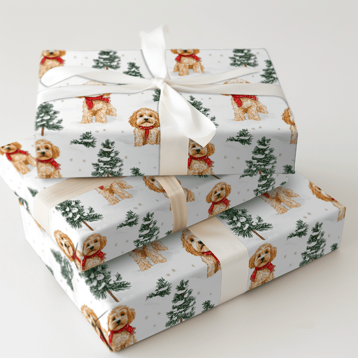 Snow Day for Cavapoos - Wrapping Paper - Aspen & Arlo