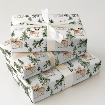 Snow Day for Chihuahuas - Wrapping Paper - Aspen & Arlo