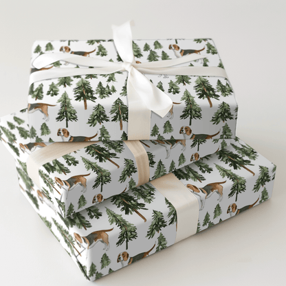 Snow Day for Coonhounds - Wrapping Paper - Aspen & Arlo