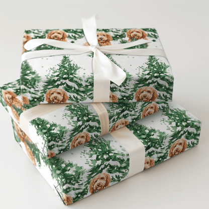 Snow Day for Goldendoodles - Wrapping Paper - Aspen & Arlo