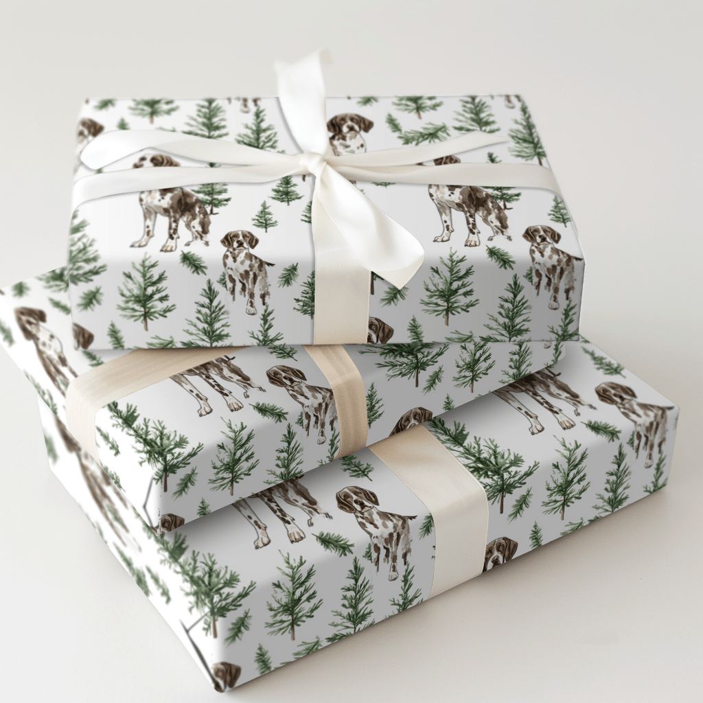 Snow Day for GSP's - Wrapping Paper - Aspen & Arlo