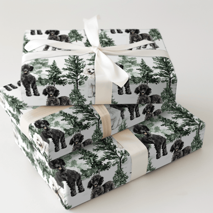 Snow Day for Poodles - Wrapping Paper - Aspen & Arlo