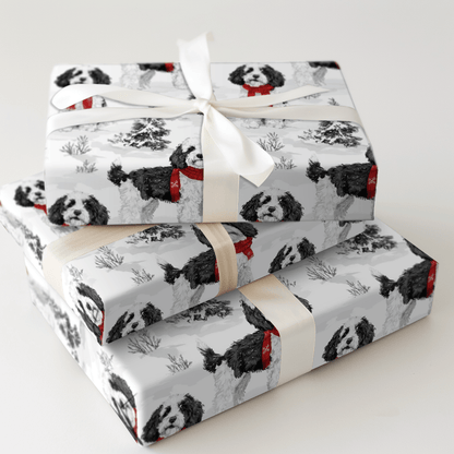 Snow Day for Sheepadoodles - Wrapping Paper - Aspen & Arlo
