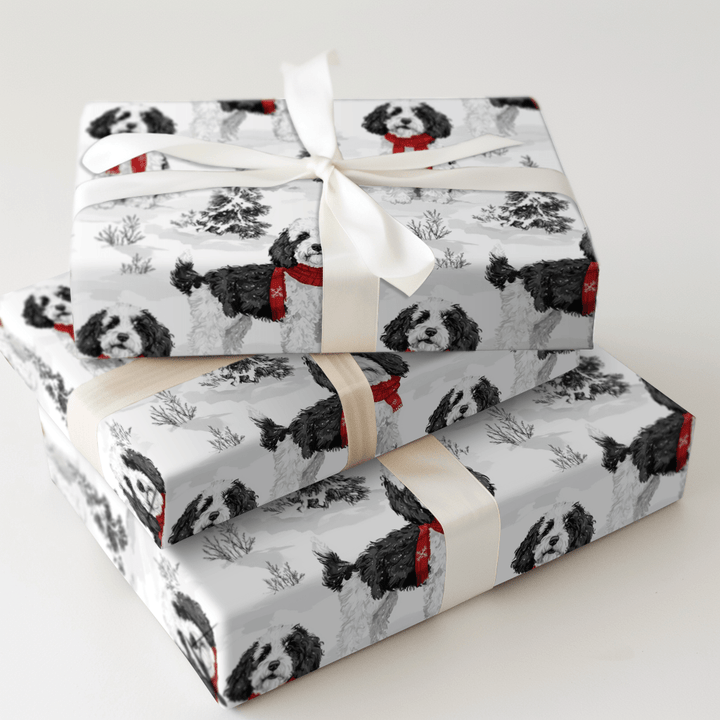 Snow Day for Sheepadoodles - Wrapping Paper - Aspen & Arlo