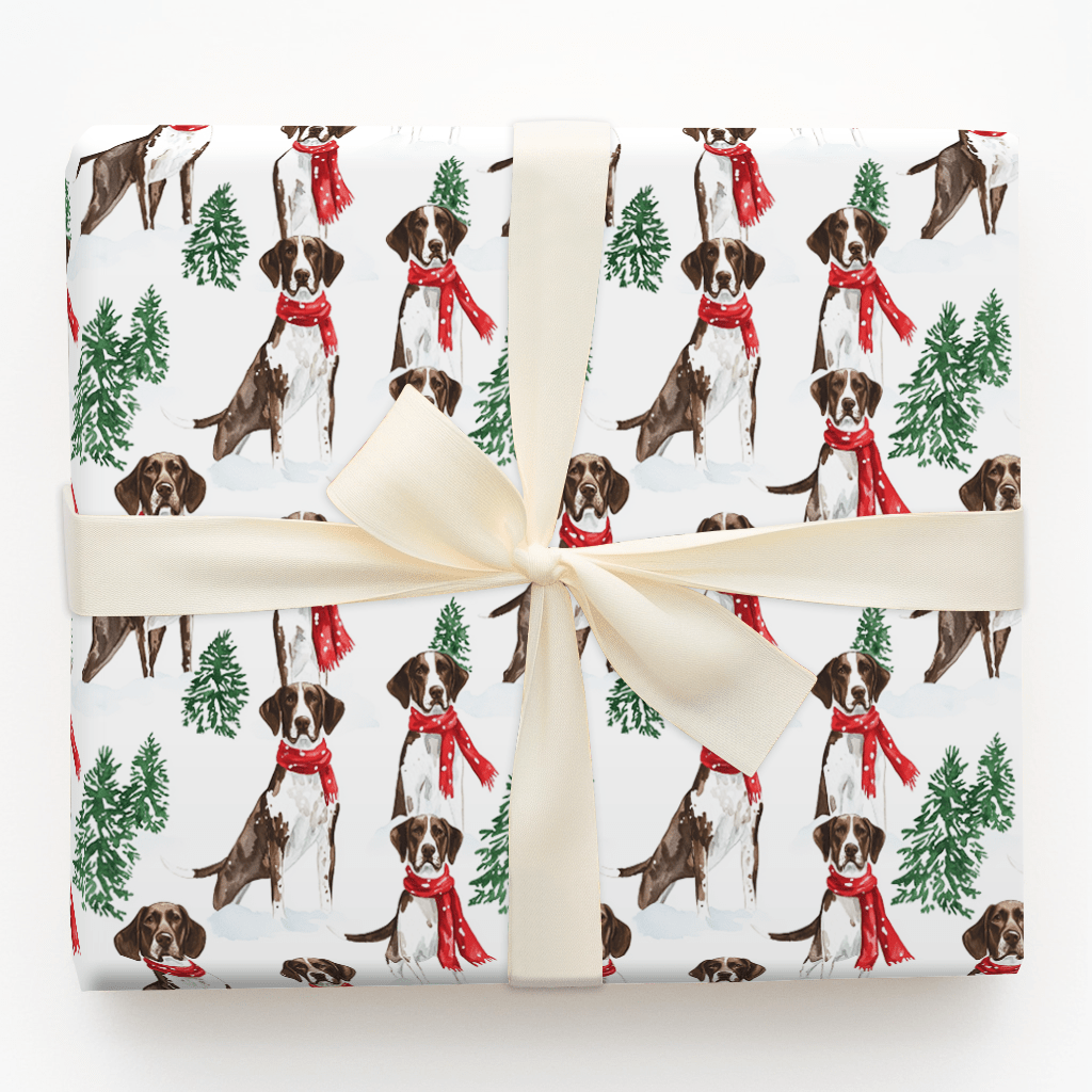 Snow Day for the Pointer - Wrapping Paper - Aspen & Arlo