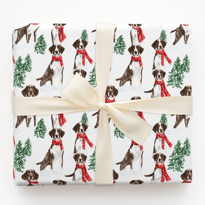Snow Day for the Pointer - Wrapping Paper - Aspen & Arlo