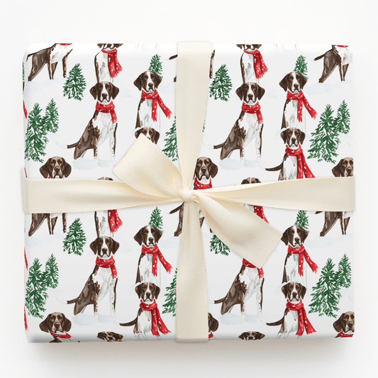 Snow Day for the Pointer - Wrapping Paper - Aspen & Arlo