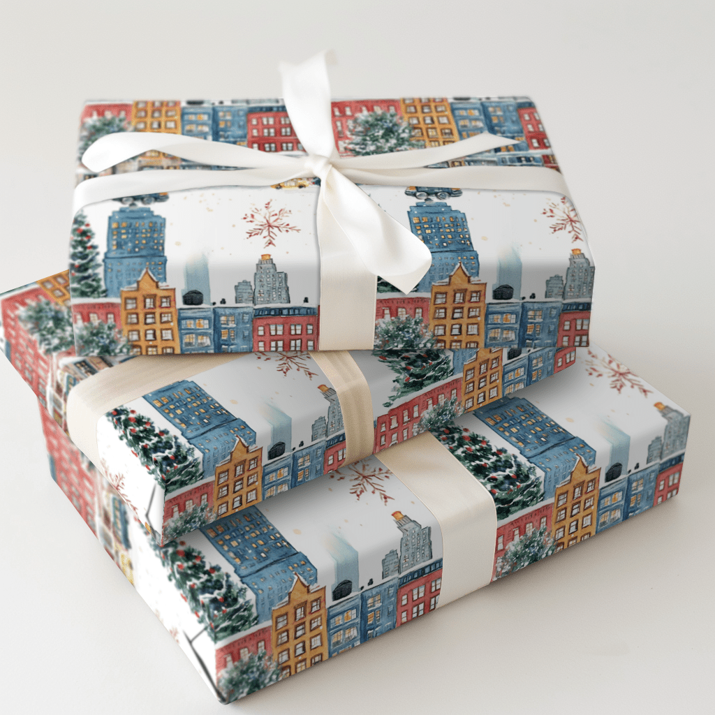 Snow in the Steets - Wrapping Paper - Aspen & Arlo