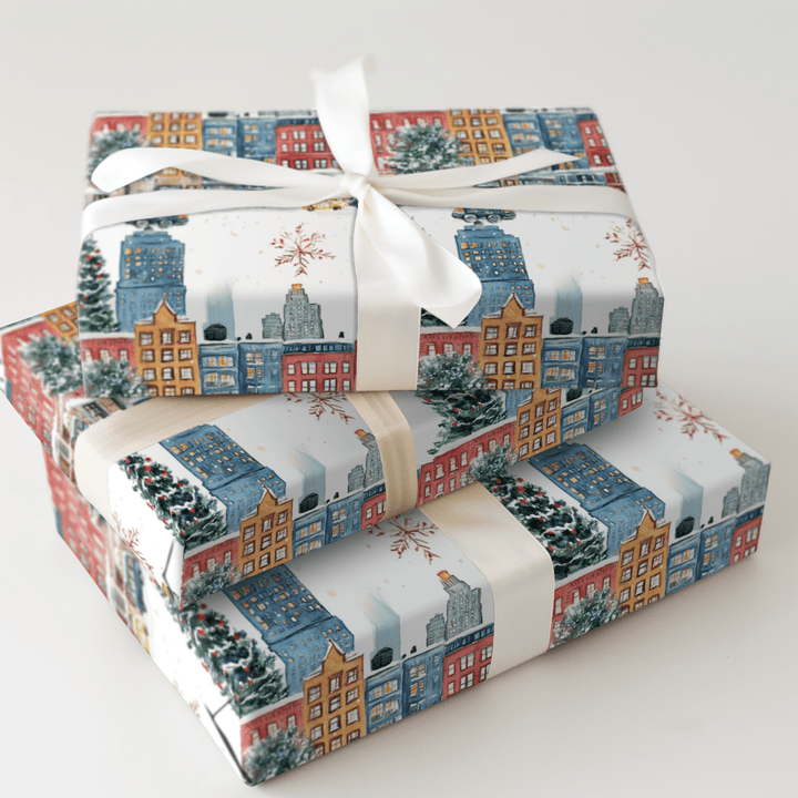 Snow in the Steets - Wrapping Paper - Aspen & Arlo