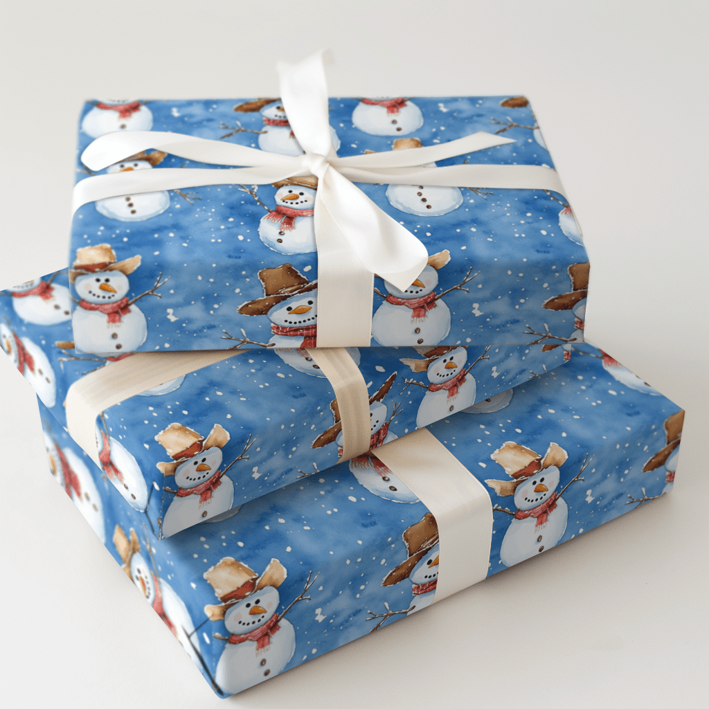 Snowmen on the Farm - Wrapping Paper - Aspen & Arlo