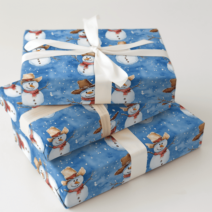 Snowmen on the Farm - Wrapping Paper - Aspen & Arlo