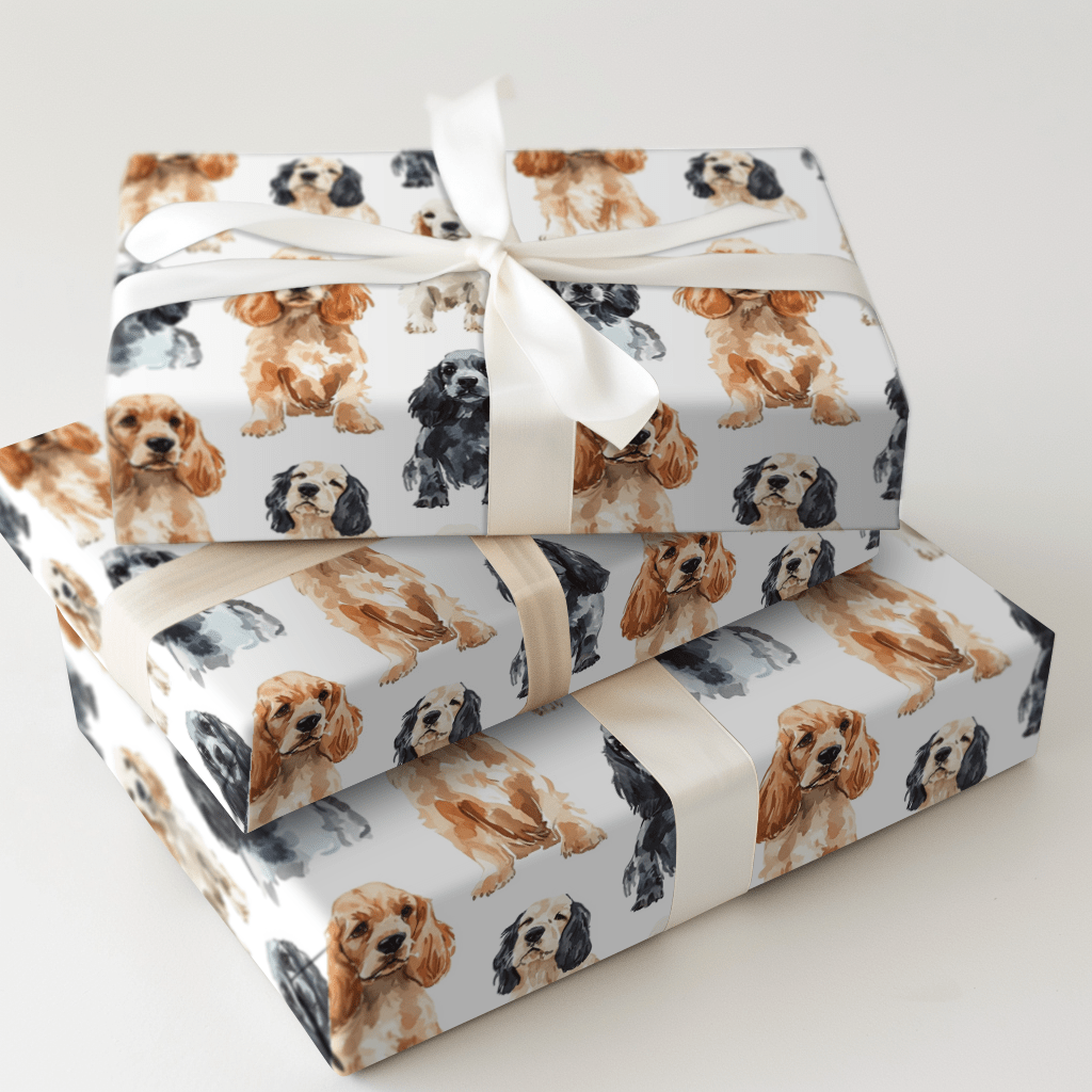 Spaniel Stares - Wrapping Paper - Aspen & Arlo