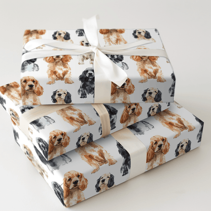Spaniel Stares - Wrapping Paper - Aspen & Arlo