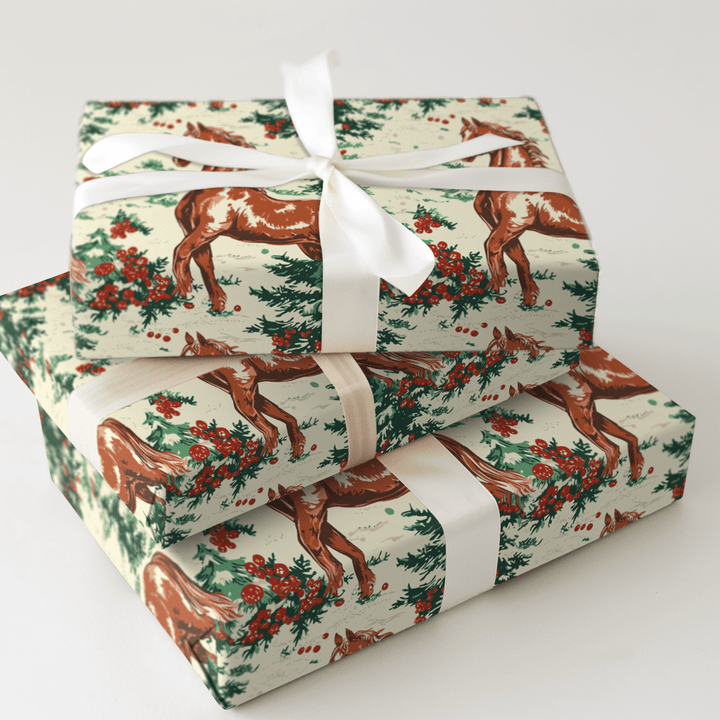 Stables to Sleighs - Wrapping Paper - Aspen & Arlo