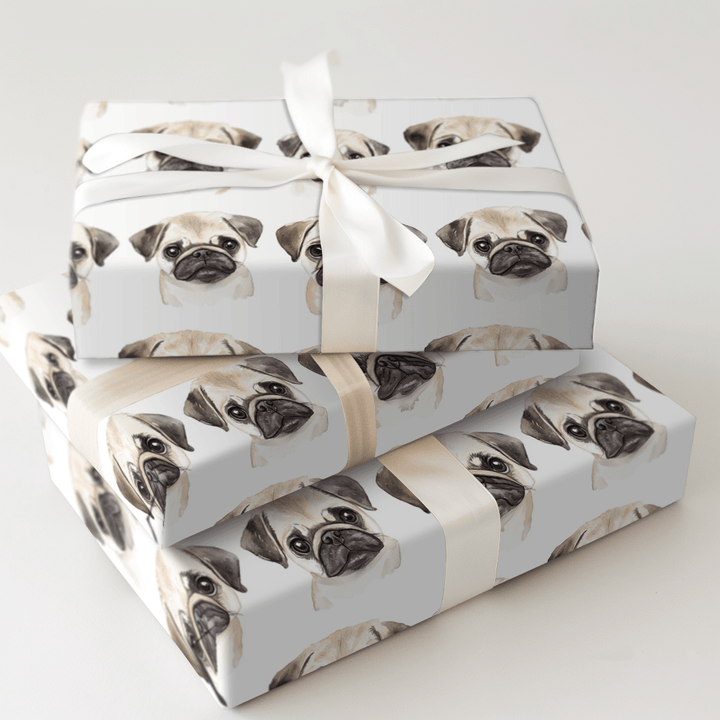 That Pug Face - Wrapping Paper - Aspen & Arlo
